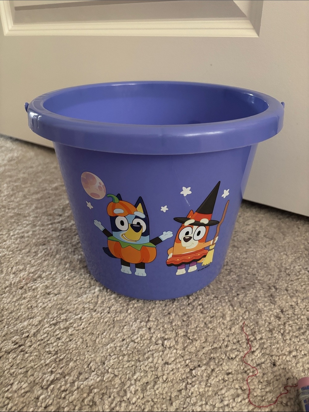 Bluey Purple Kids Halloween Treat Bucket